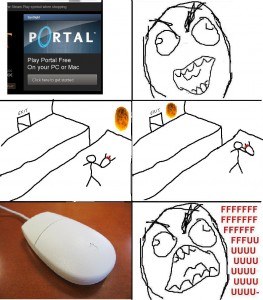so how do you play portal on a one-mouse button mouse?
